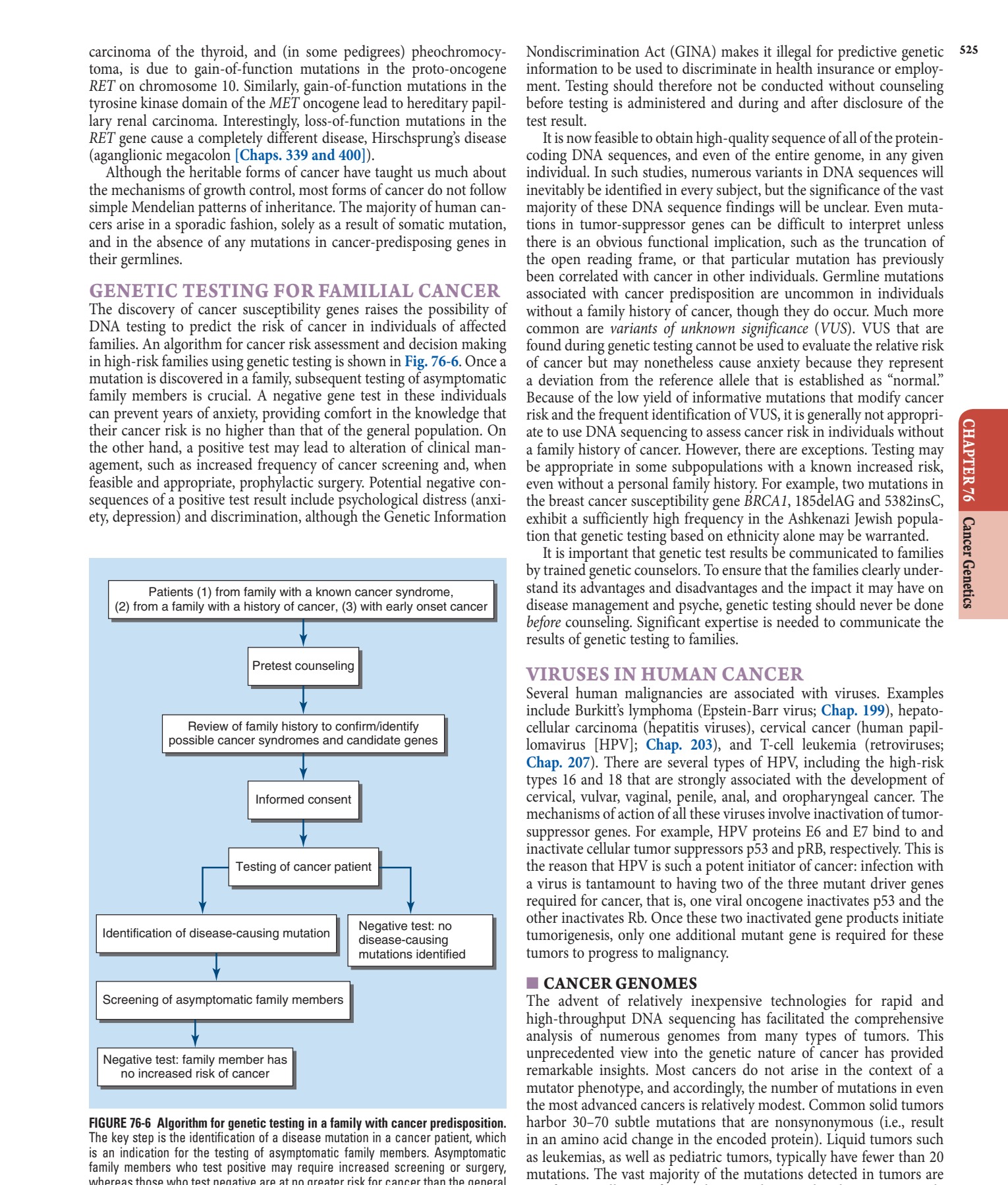 Algorithm for genetic testing in a family with cancer predisposition